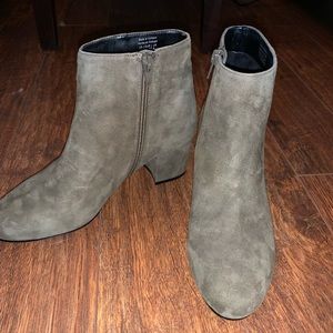 Aldo olive green heeled bootie